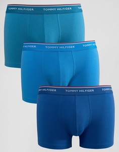 3 пары синих боксеров-брифов Tommy Hilfiger Premium - Синий