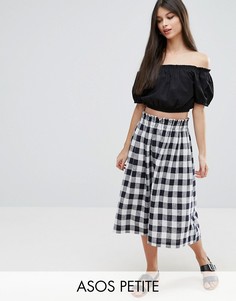 Льняная юбка для выпускного ASOS PETITE - Мульти