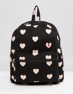 Рюкзак с сердечками Juicy Couture Pacific - Черный