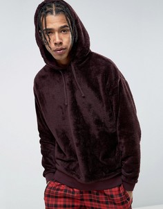 Oversize-худи из флиса ASOS - Красный
