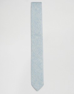 Синий фактурный галстук ASOS - Синий