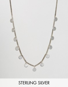 Серебряное ожерелье с дисками Fashionology - Серебряный