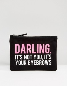 Сумочка с принтом Darling Its Not You Its Your Eyebrows Crazy Haute - Черный