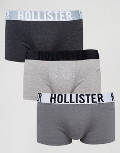 3 пары боксеров‑брифов с заниженной талией Hollister - Мульти