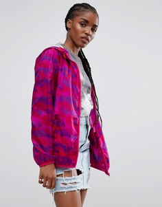 Розовая камуфляжная куртка-дождевик ASOS - Розовый