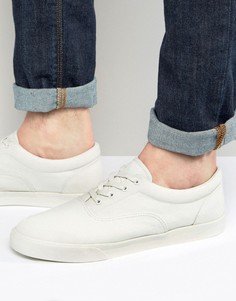 Парусиновые кеды на шнуровке с прорезиненным носком ASOS - Светло-серый