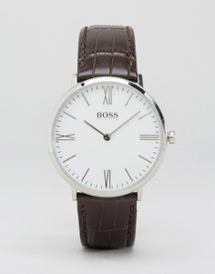 Часы с коричневым кожаным ремешком BOSS By 1513373 Hugo Boss Ultra Jackson - Коричневый