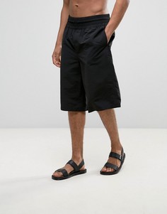 Длинные шорты для плавания с широкими штанинами ASOS - Черный
