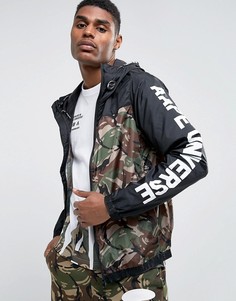 Легкая камуфляжная куртка с принтом на рукавах AAPE By A Bathing Ape - Черный