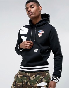 Худи с большим логотипом AAPE By A Bathing Ape - Черный