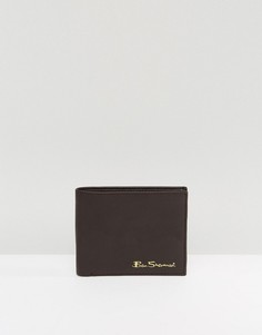 Классический кожаный бумажник Ben Sherman - Коричневый