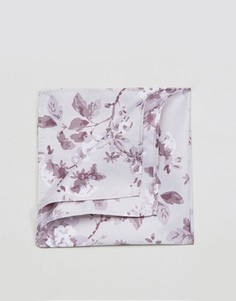 Платок для нагрудного кармана с цветочным принтом ASOS - Серый