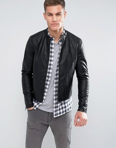 Байкерская куртка Jack & Jones - Черный