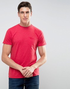Меланжевая футболка с карманом Threadbare - Красный