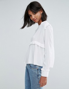 Блузка с оборкой Unique 21 - Белый