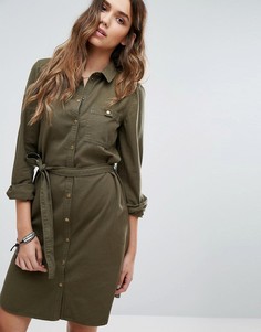 Платье-рубашка с длинными рукавами Vero Moda - Зеленый