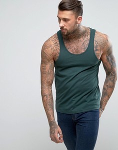 Зеленая майка классического кроя ASOS - Зеленый