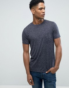 Фактурная футболка с карманом ASOS - Темно-синий