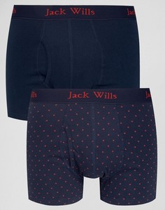 2 пары боксеров-брифов в красный горошек Jack Wills Chetwood - Красный