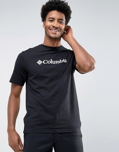 Черная базовая футболка с логотипом Columbia - Черный