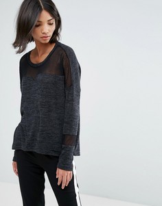 Джемпер с сетчатой вставкой Vero Moda - Черный