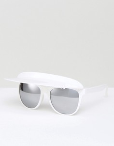 Солнцезащитные очки с козырьком ASOS - Белый