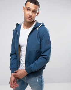 Однотонная куртка с затягивающимися шнурками Jack & Jones - Синий