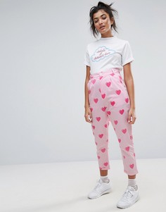 Брюки Lazy Oaf Love - Розовый