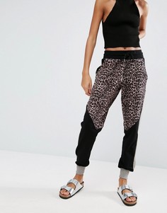 Спортивные штаны с леопардовой отделкой Y.A.S - Мульти