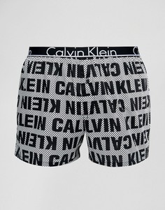 Тканые боксеры слим Calvin Klein - Синий