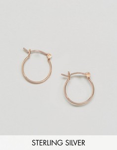 Серебряные серьги-кольца 15 мм с покрытием из розового золота ASOS - Медный