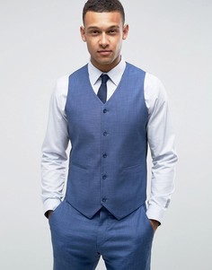 Синий облегающий жилет ASOS WEDDING - Синий