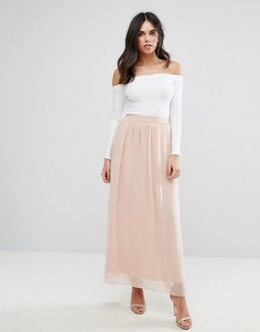 Длинная пляжная юбка Soaked In Luxury - Розовый