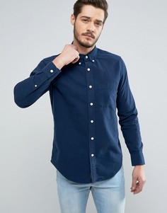 Темно-синяя оксфордская рубашка классического кроя Abercrombie & Fitch Classic - Темно-синий