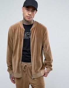 Вельветовый бомбер ASOS - Бежевый