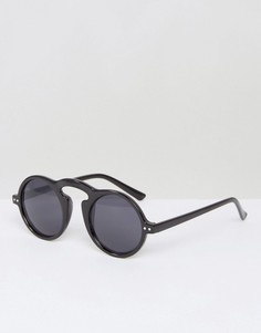 Черные круглые солнцезащитные очки AJ Morgan Snider - Черный