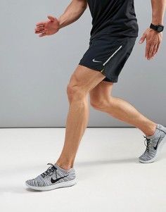 Черные шорты 2-в-1 Nike Running Flex Phenom 683215-010 - Черный