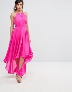 Асимметричное платье с вырезом с отворотом Ted Baker - Розовый
