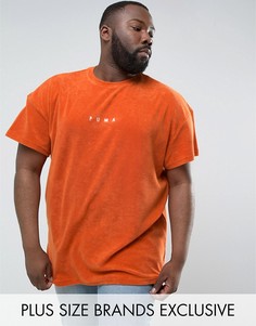 Оранжевая махровая футболка Puma PLUS 57533303 эксклюзивно для ASOS - Оранжевый