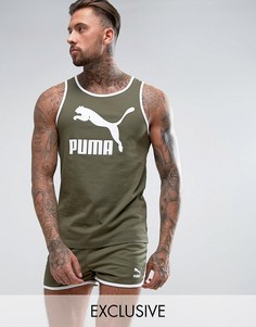 Зеленая трикотажная майка Puma эксклюзивно для ASOS - Зеленый