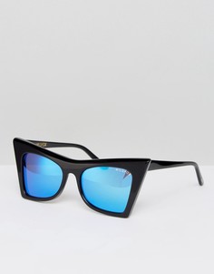 Солнцезащитные очки с зеркальными стеклами Wildfox - Черный