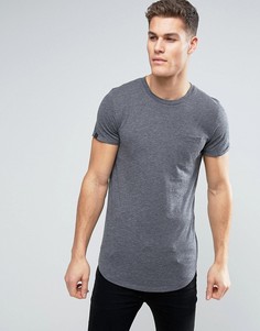 Удлиненная футболка с карманом Produkt - Черный
