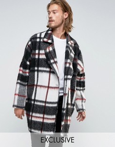 Oversize пальто-кокон Reclaimed Vintage - Черный