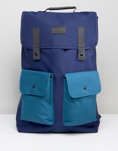 Рюкзак с двумя карманами контрастного цвета Artsac Workshop - Темно-синий