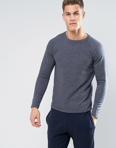 Стеганый свитшот Jack & Jones - Темно-синий