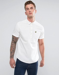 Белая оксфордская рубашка с коротким рукавом Lyle & Scott - Белый