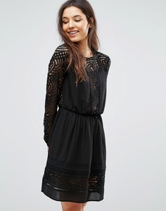 Платье с кружевной отделкой Greylin Aliston - Черный