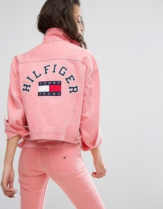Спортивная куртка в стиле 90-х Tommy Jeans - Розовый