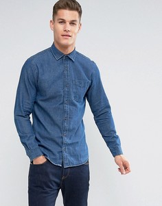 Джинсовая рубашка Jack & Jones - Темно-синий
