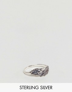 Серебряное кольцо с отделкой в виде крыла дракона ASOS - Серебряный